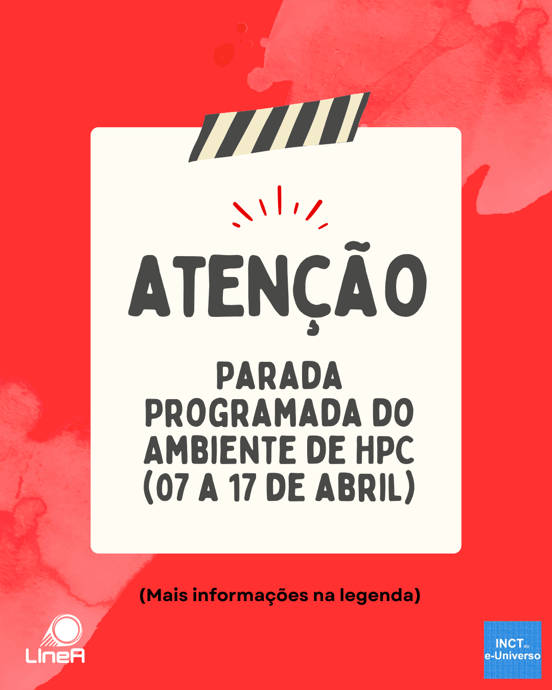 Parada Programada do Ambiente de HPC (07 a 17 de abril)
