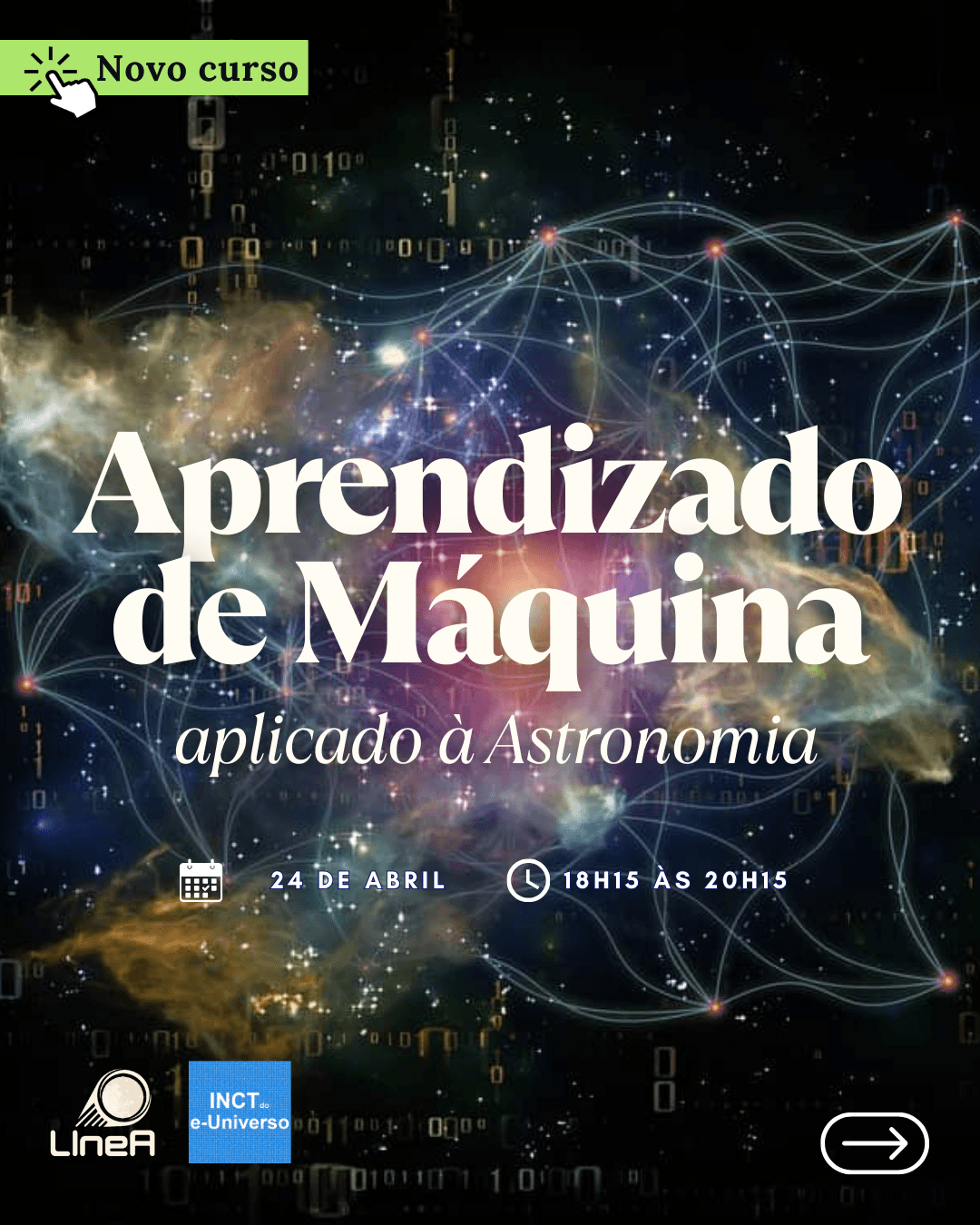 Novo curso: Aprendizado de Máquina aplicado à astronomia