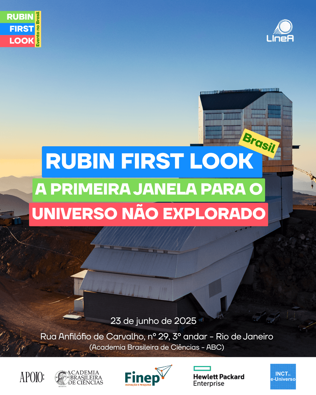 Rubin First Look Brasil: A primeira janela para o Universo não explorado – Participe!