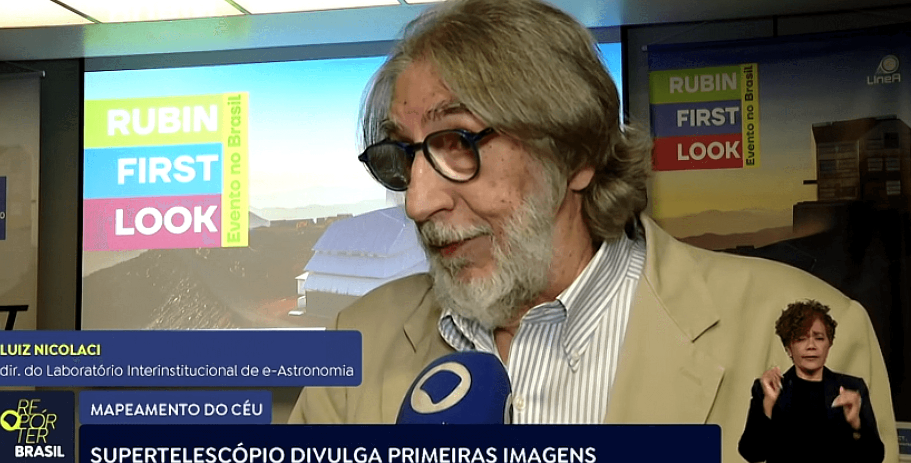 TV Brasil realiza cobertura do evento Rubin First Look Brasil