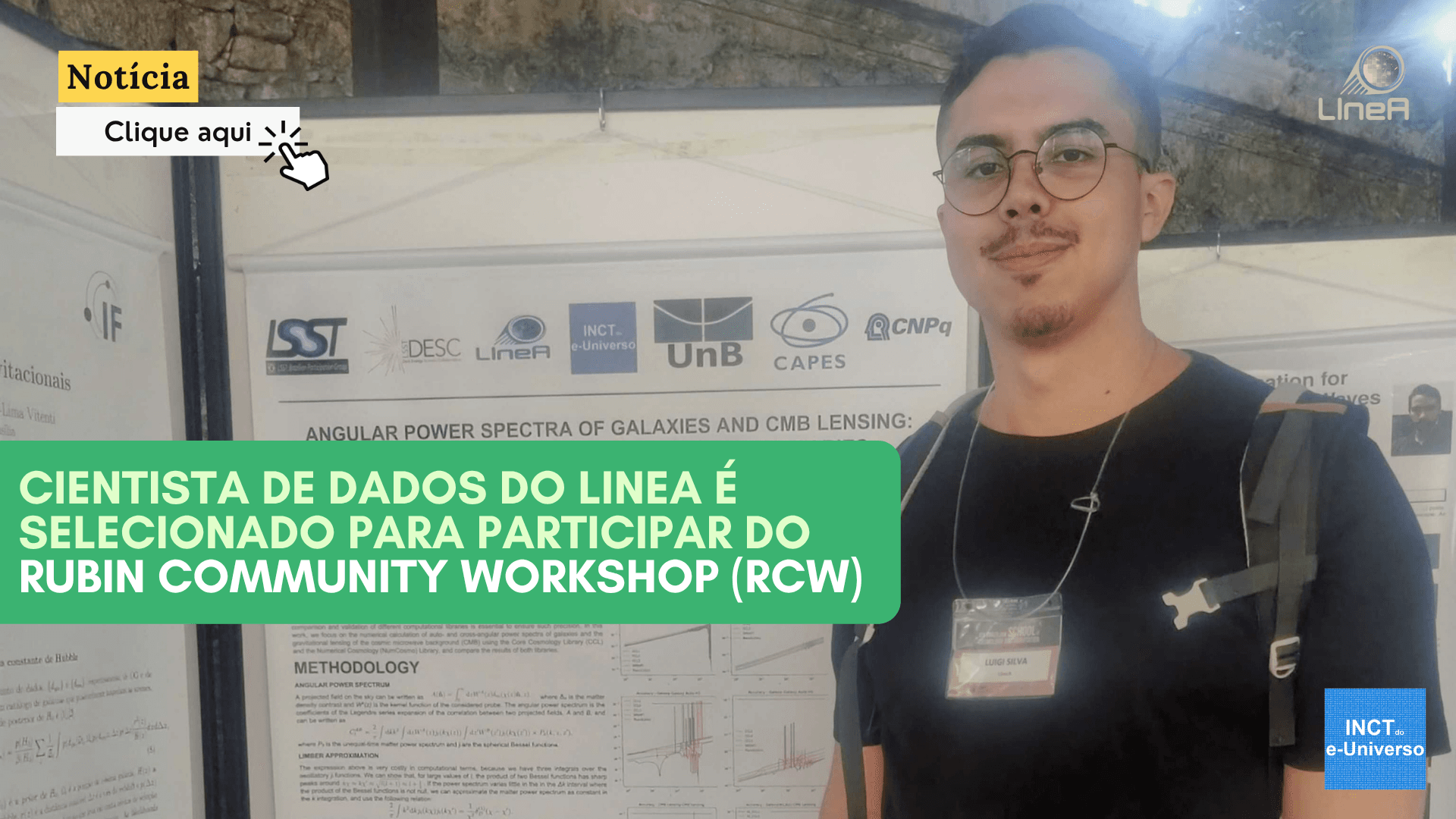Cientista de dados do LIneA é selecionado para participar do Rubin Community Workshop (RCW)