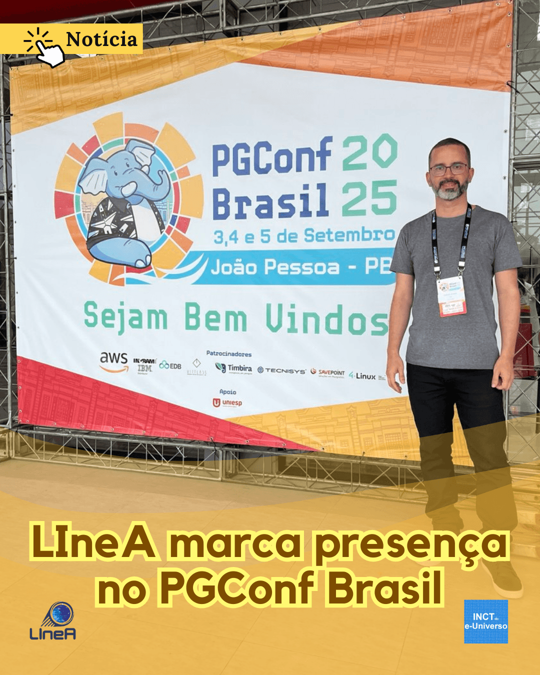 LIneA marca presença no PGConf.Brasil 2025