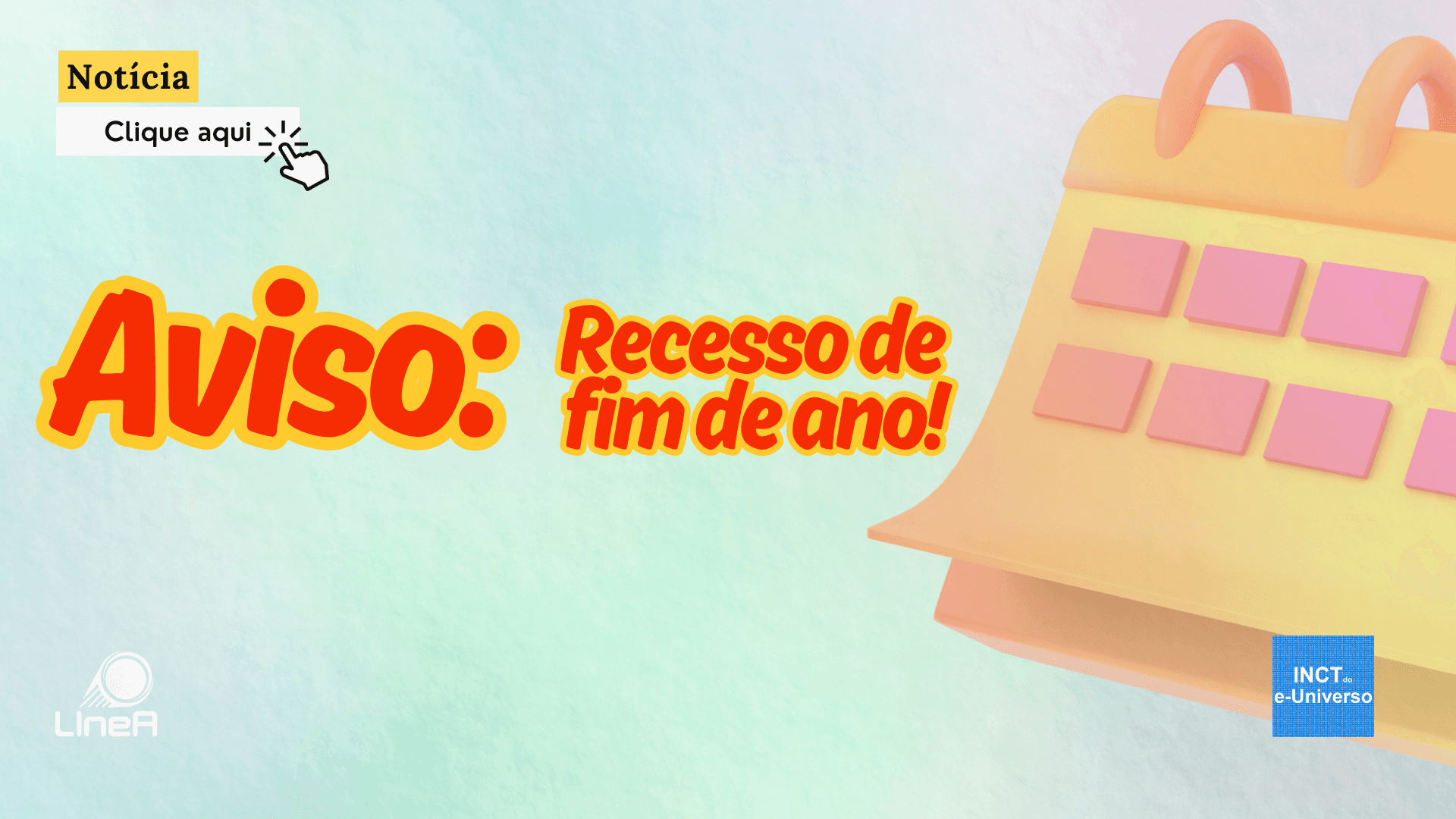Aviso: recesso de fim de ano