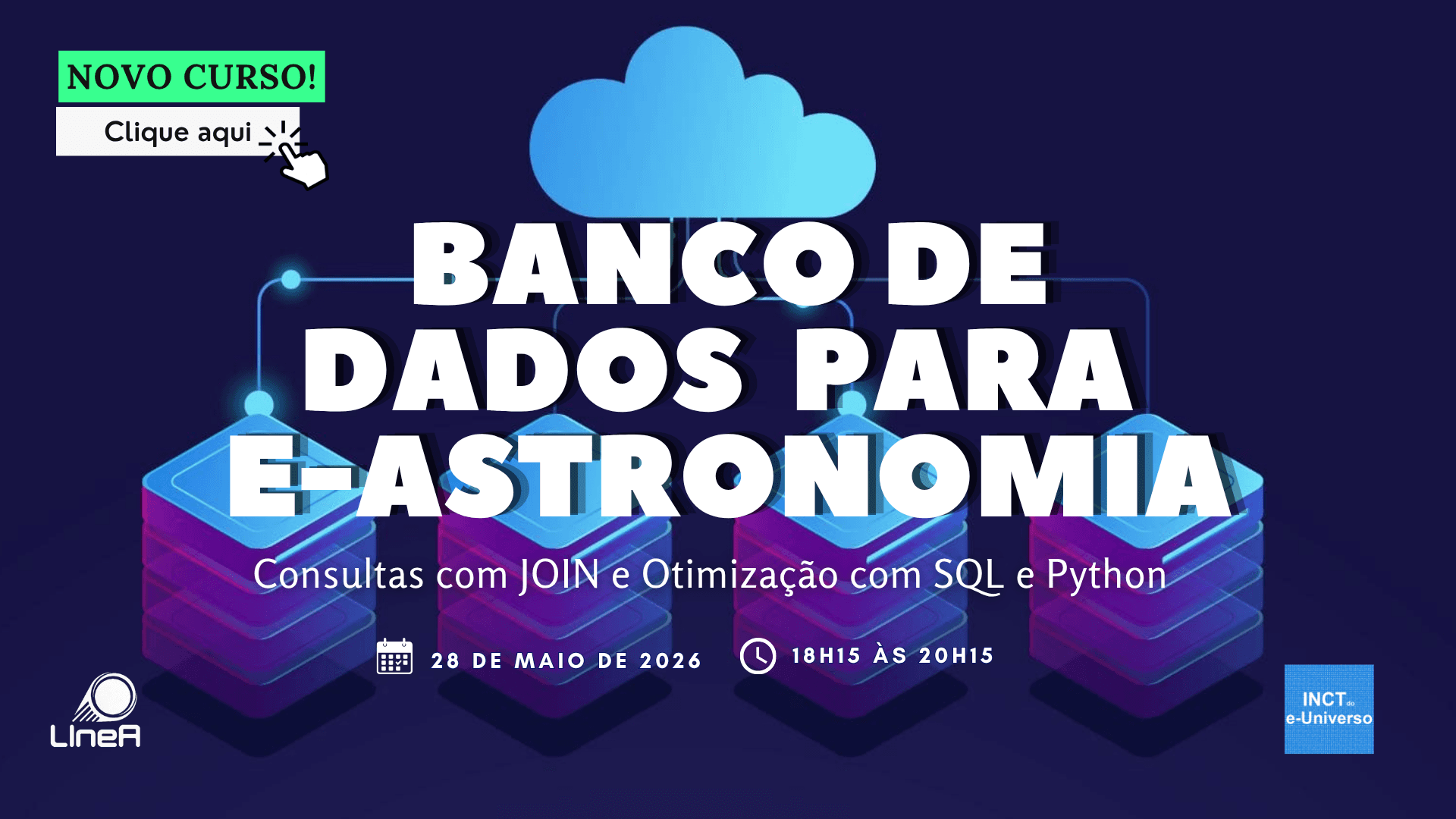 Novo curso: Banco de Dados para e-Astronomia